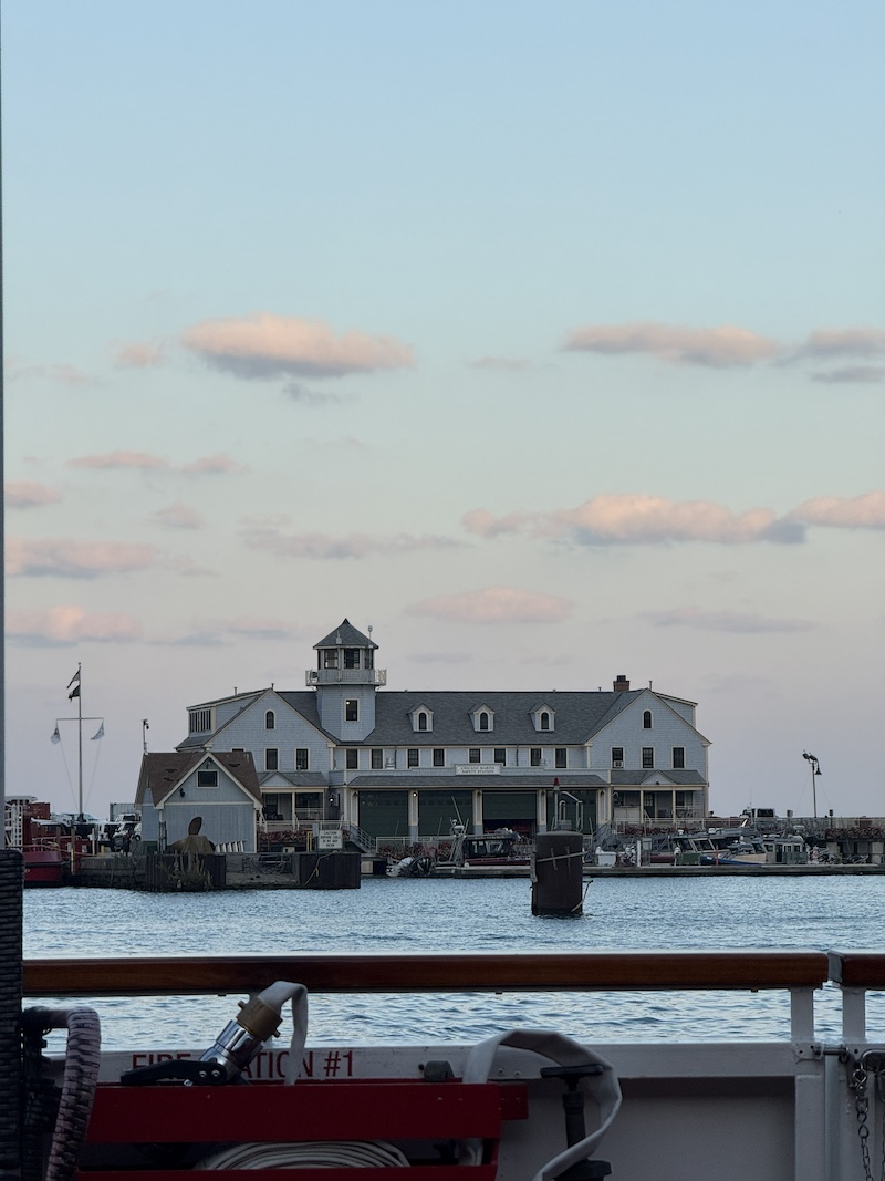 A view overlooking a Lake Michigan marina on the edge of Chicago.